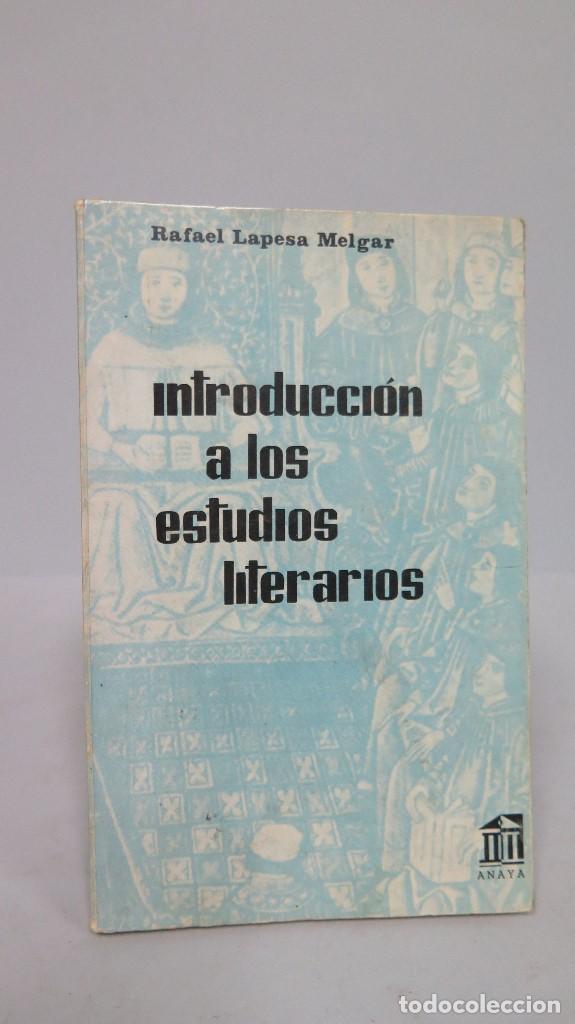 Libros de segunda mano: INTRODUCCION A LOS ESTUDIOS LITERARIOS. MANUEL LAPESA MELGAR - Foto 1