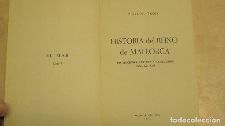 Libros de segunda mano: Historia de Mallorca, Antoni Pons. Tomo V - Foto 2