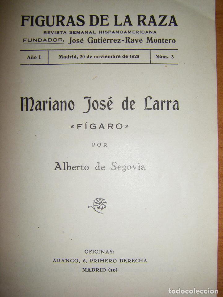 Libros de segunda mano: Mariano Jos&eacute; de Larra. F&iacute;garo. Figuras de la Raza - Foto 8