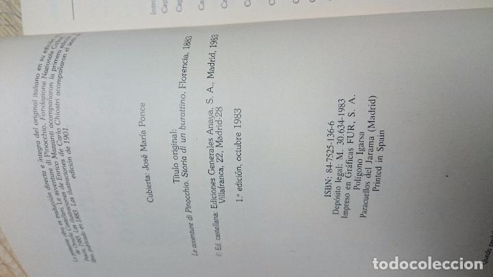 Libros de segunda mano: LAS AVENTURAS DE PINOCHO - CARLO COLLODI - Foto 2