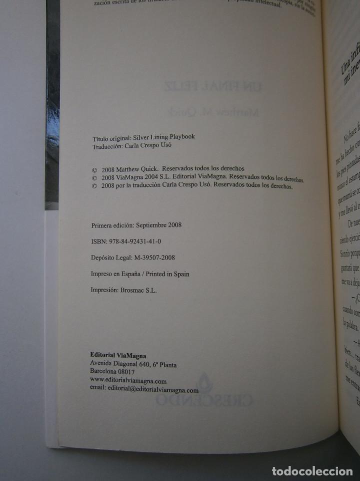 Libros de segunda mano: UN FINAL FELIZ Matthew Quick ViaMagna 1 edicion 2008 EC - Foto 10