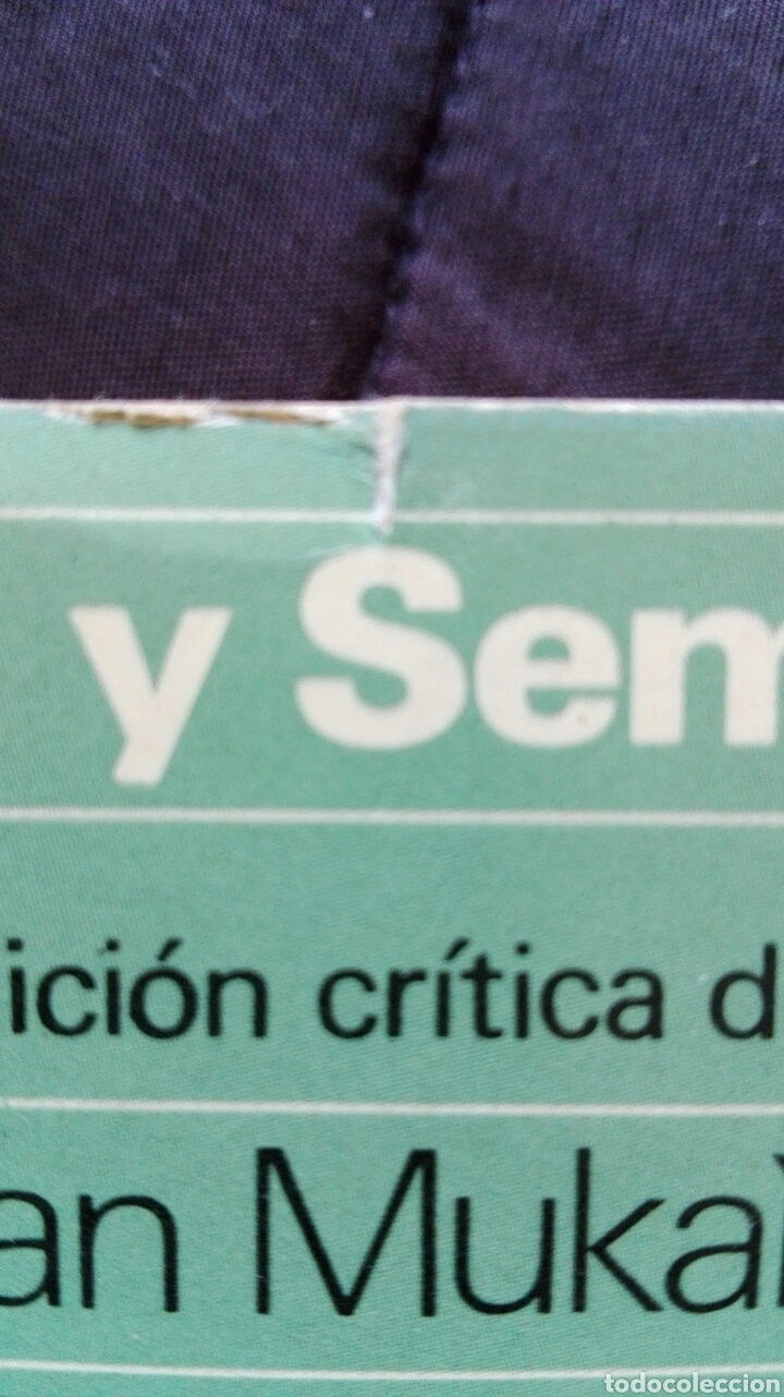 Libros de segunda mano: Escritos de est&eacute;tica y semi&oacute;tica. Jan Mukarovsk&yacute;. - Foto 2