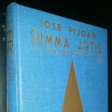 Libros de segunda mano: SUMMA ARTIS / TOMO I / JOSE PIJOAN. Lote 84051264