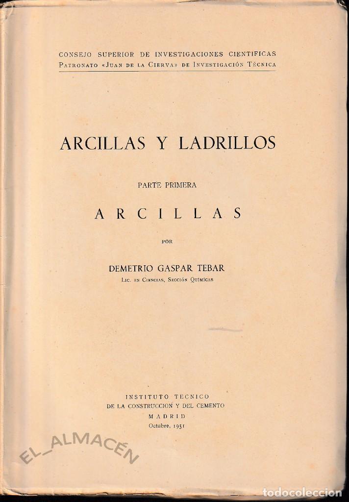 Libros de segunda mano: ARCILLAS (DEMETRIO GASPAR 1951) SIN USAR - Foto 2