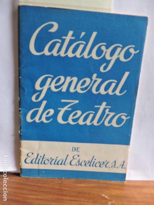 Libros de segunda mano: Cat&aacute;logo general de teatro. Ed. Escelicer. - Foto 1