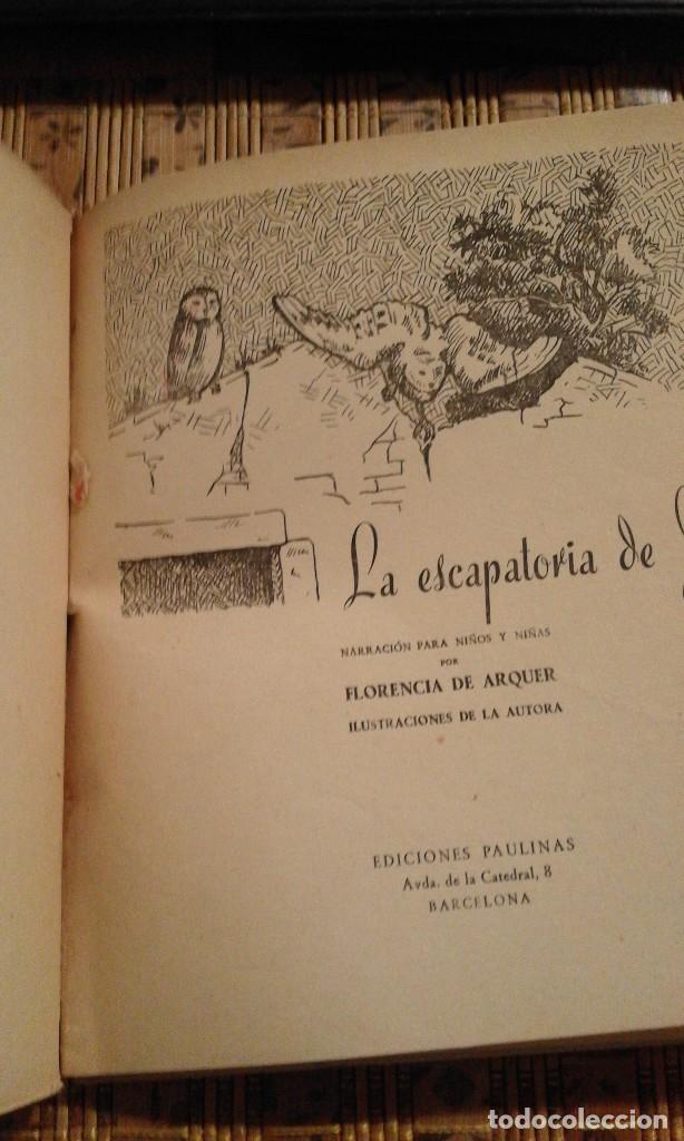 Libros de segunda mano: La escapatoria de Juan - Florencia de Arquer - 1952 - Foto 3