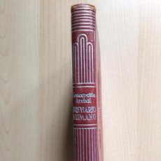 Libros de segunda mano: AGUILAR, BREVIARIO HUMANO, CONCEPCION ARENAL, CRISOL 256, 1949, 1ª EDICION, RARO