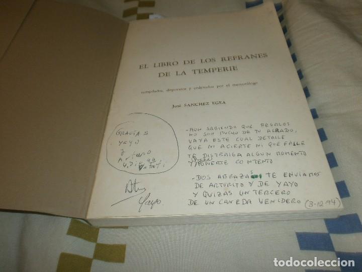 Libros de segunda mano: El libro de los refranes de la Temperie - Meteorologo Jose Sanchez Egea 1985 - Foto 2