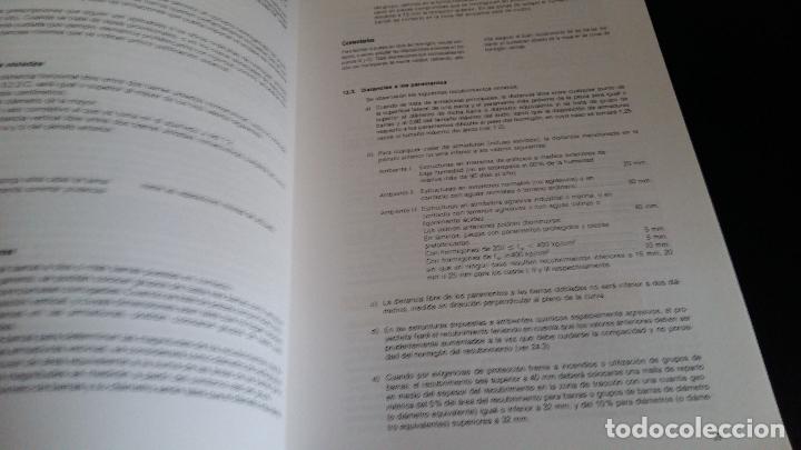 Libros de segunda mano: Instrucci&oacute;n para el proyecto y la ejecucion de obras de hormigon en masa o armado EH-91 - Foto 2
