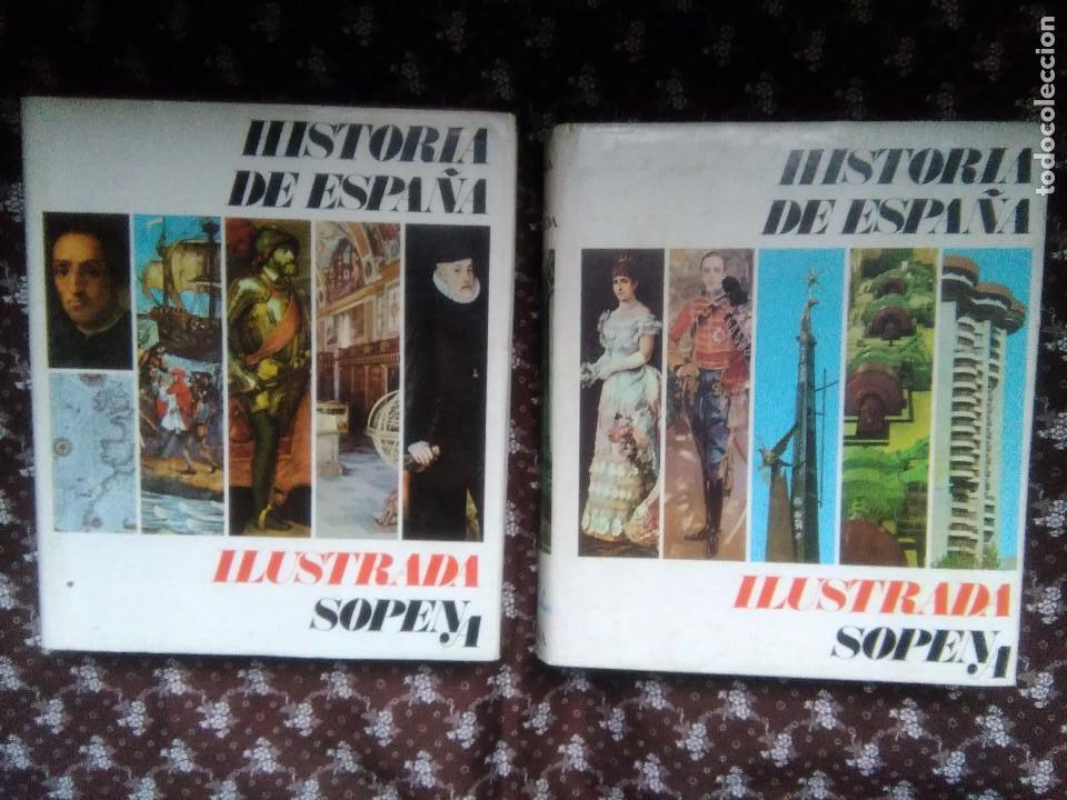 Libros de segunda mano: HISTORIA DE ESPA&Ntilde;A ILUSTRADA. EDITORIAL RAMON SOPENA. DOS TOMOS. - Foto 1