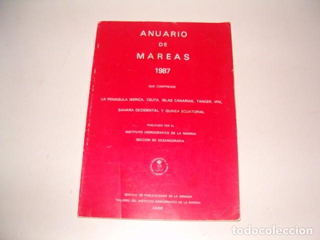 Libros de segunda mano: Anuario de Mareas 1987.  RMT80556. - Foto 1