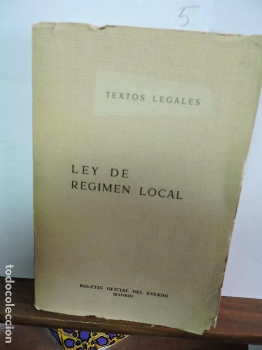 Second hand books: Ley de R&eacute;gimen Fiscal. Col. Textos Legales. Madrid 1962