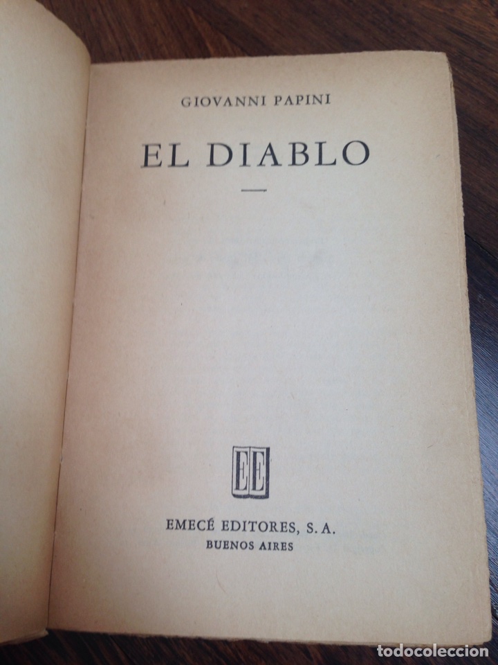 Libros de segunda mano: Libro El diablo. Papini - Foto 3