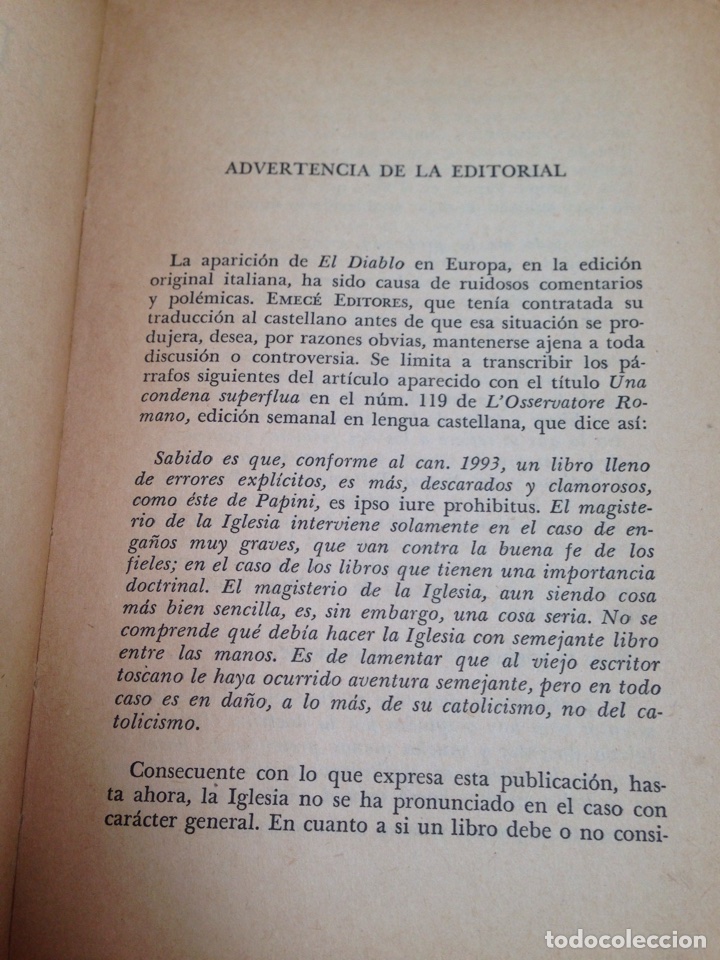 Libros de segunda mano: Libro El diablo. Papini - Foto 5