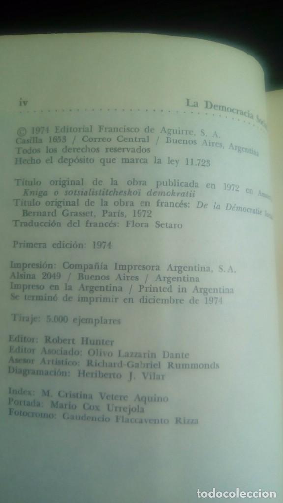 Libros de segunda mano: LA DEMOCRACIA SOCIALISTA. ROY A. MEDVEDEV - Foto 2