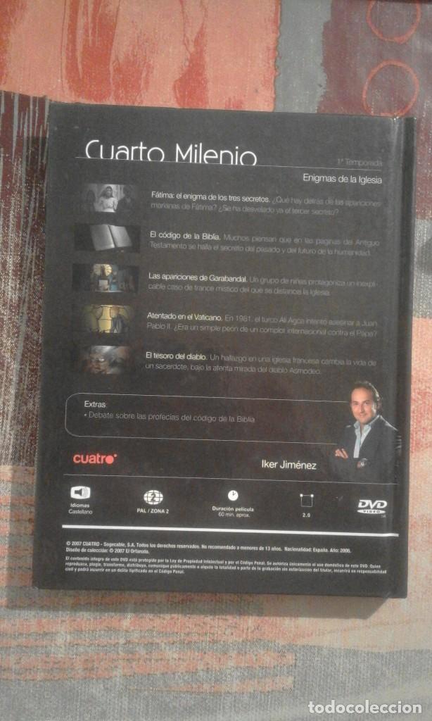 Libros de segunda mano: Enigmas de la Iglesia - Cuarto Milenio - Iker Jim&eacute;nez - Libro+DVD - Foto 2