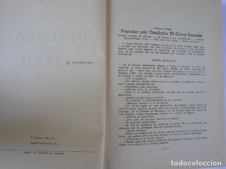 Libros de segunda mano: DIALOGOS EN EL CIRCO - JORGE ELIAS - 1962 - EDICIONES CIRCO - Foto 7