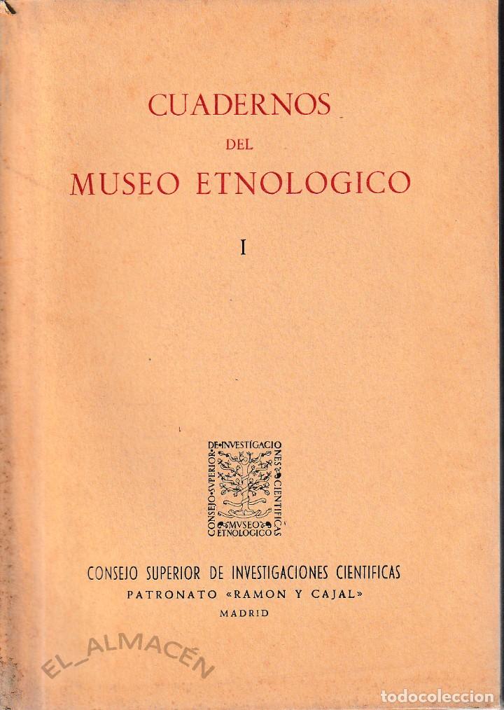 Libros de segunda mano: CUADERNOS DEL MUSEO ETNOL&Oacute;GICO I (CSIC 1957) SIN USAR - Foto 1