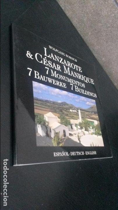 Libros de segunda mano: LANZAROTE & CESAR MANRIQUE. 7 MONUMENTOS. WOLFANG BORSICH 1993. - Foto 1