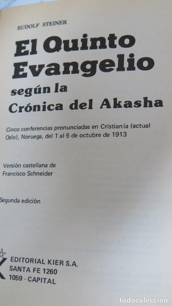 Libros de segunda mano: EL QUINTO EVANGELIO. RUDOLF STEINER - Foto 2