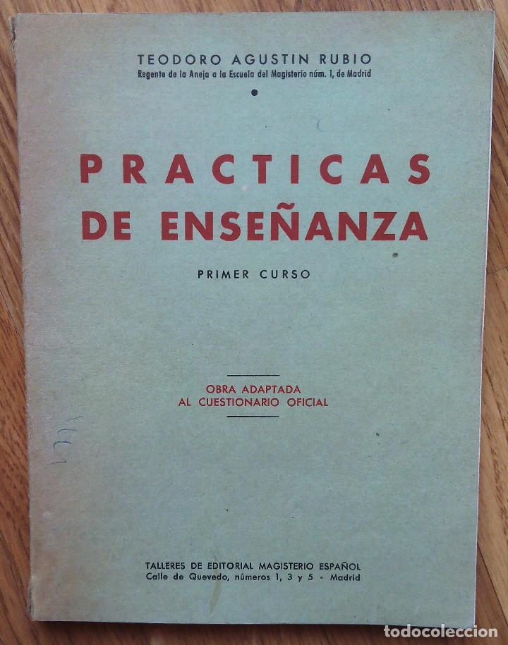 Libros de segunda mano: Pr&aacute;cticas de Ense&ntilde;anza. Primer Curso. Madrid, 1958. - Foto 1