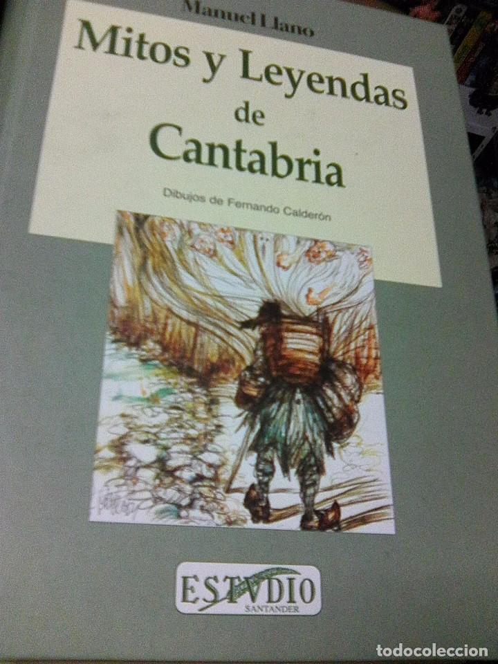 Libros de segunda mano: LLano, Manuel - Mitos y leyendas de Cantabria (estudio, 2001) - Foto 1