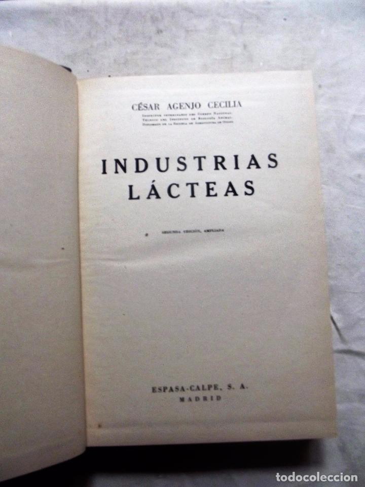 Libros de segunda mano: INDUSTRIAS LACTEAS  DE CESAR AGENJO CECILIA - Foto 2