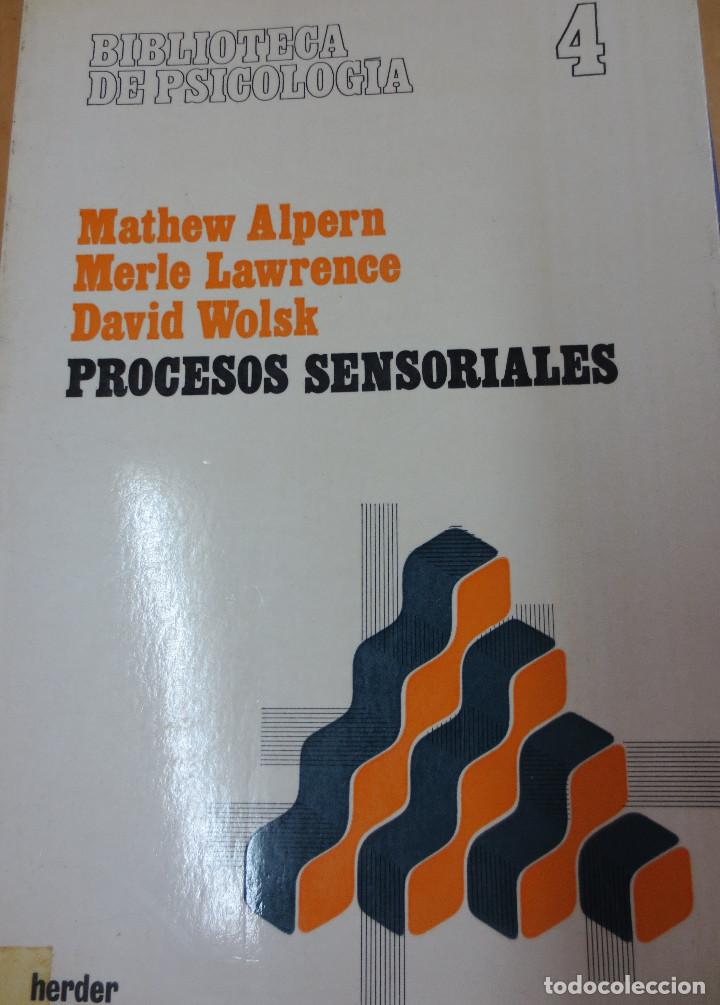 Libros de segunda mano: PROCESOS SENSORIALES VV.AA EDIT HERDER A&Ntilde;O 1973 - Foto 1
