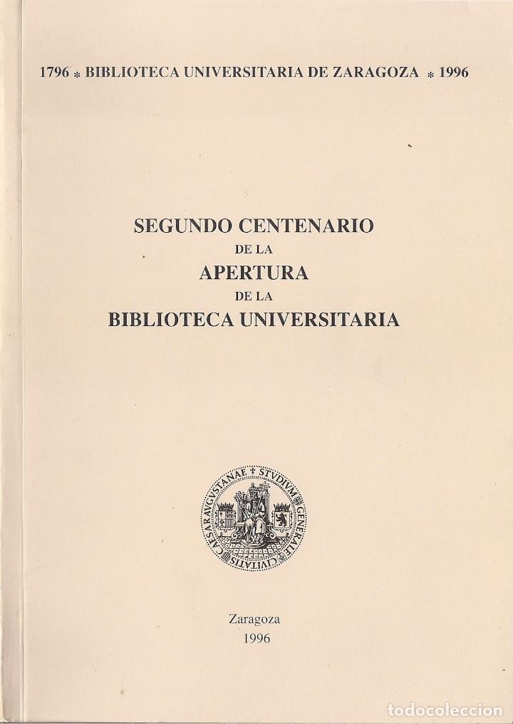 Gebrauchte B&uuml;cher: Segundo centenario de la apertura de la Biblioteca Universitaria. M&ordf; Remedios Moralejo &Aacute;lvarez. 1996