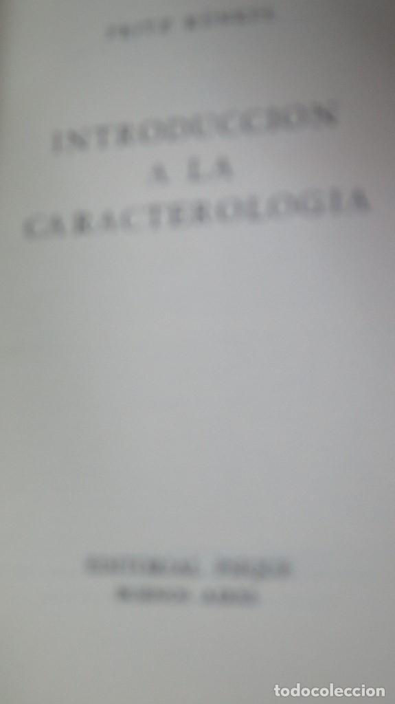 Libros de segunda mano: INTRODUCCION A LA CARACTEROLOGIA. FRITZ K&Uuml;NKEL - Foto 2