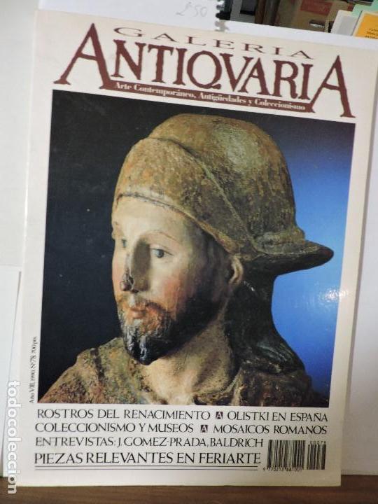 Second hand books: Revista Galer&iacute;a Antiquaria. Arte contempor&aacute;neo, Antig&uuml;edades y Coleccionismo, n&ordm; 78. Madrid 1990