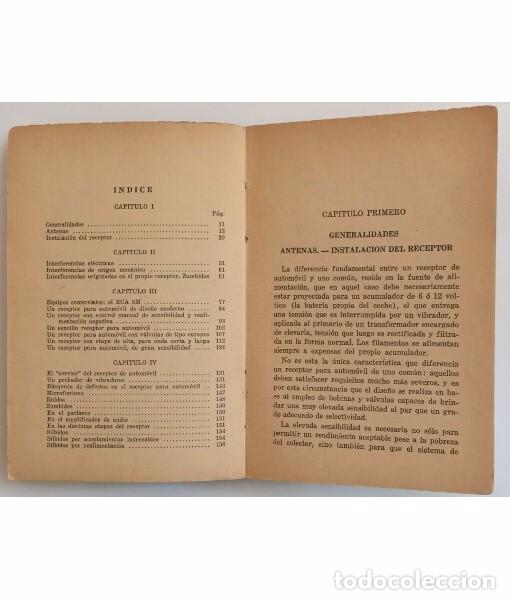 Libros de segunda mano: EL RECEPTOR PARA EL AUTOMOVIL. WEBSTER, Daniel K.. ED. Albatros. 1950. - Foto 3