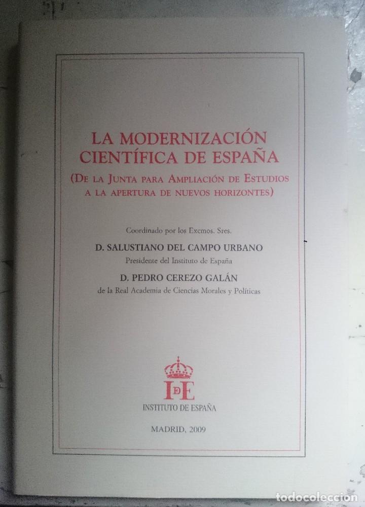 Libros de segunda mano: La modernizaci&oacute;n cient&iacute;fica de Espa&ntilde;a - Instituto de Espa&ntilde;a - Foto 1