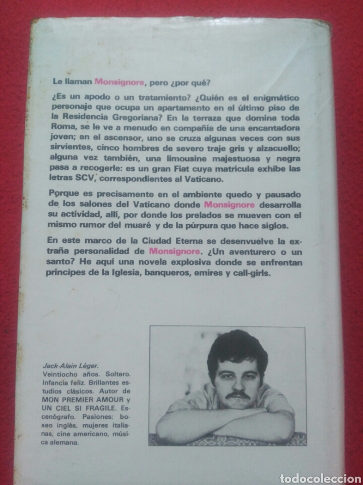 Libros de segunda mano: Monsignore .Jack Alain Leger - Foto 2