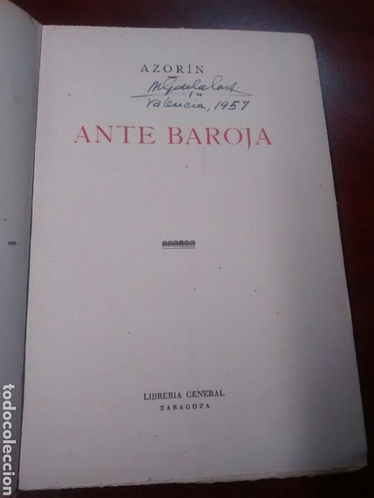 Libros de segunda mano: Ante Baroja - Azor&iacute;n - 1946 - Foto 3
