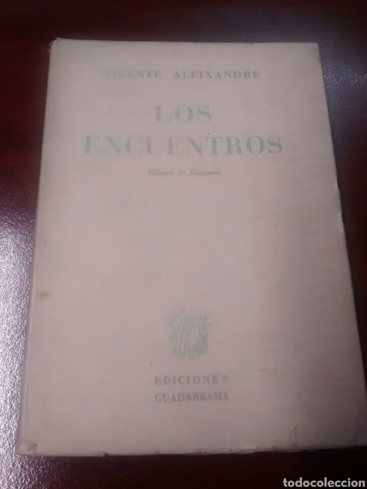 Libros de segunda mano: Los encuentros - Vicente Aleixandre - Primera edici&oacute;n 1958 - Foto 1