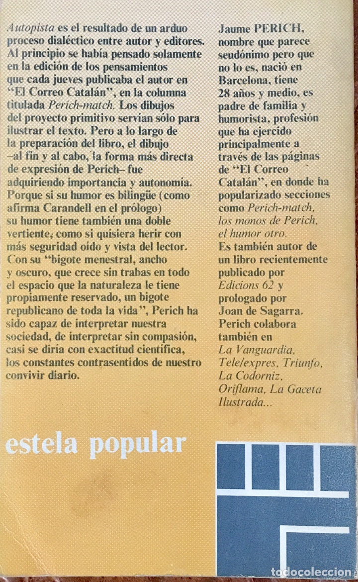 Libros de segunda mano: Autopista. Perich - Foto 3