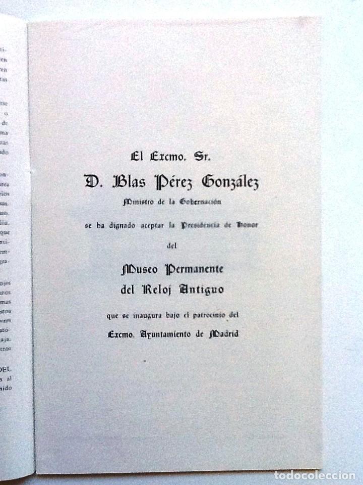 Libros de segunda mano: MUSEO PERMANENTE DEL RELOJ ANTIGUO - Foto 3