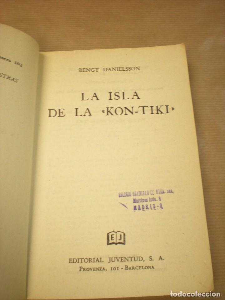 Libros de segunda mano: la isla de la kon-tiki de Bengt Danielsson. Editorial juventud - Foto 2