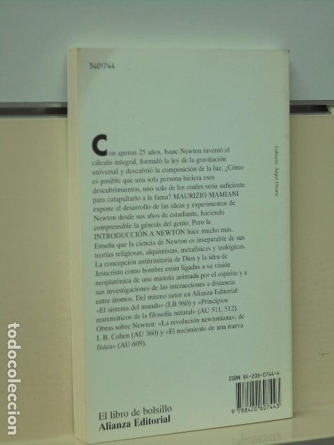 Libros de segunda mano: INTRODUCCION A NEWTON - ALIANZA EDITORIAL - Foto 2