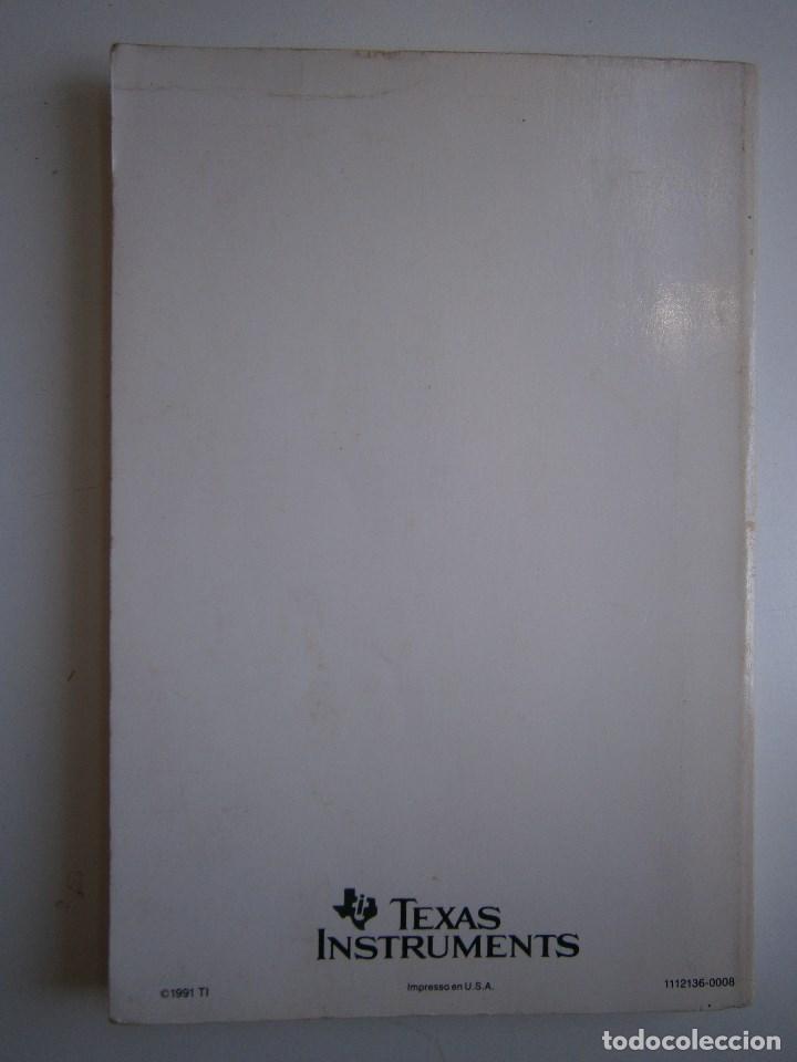 Libros de segunda mano: TEXAS INSTRUMENTS TI 81 LIBRO GUIA 1991 CALCULADORA EC - Foto 4
