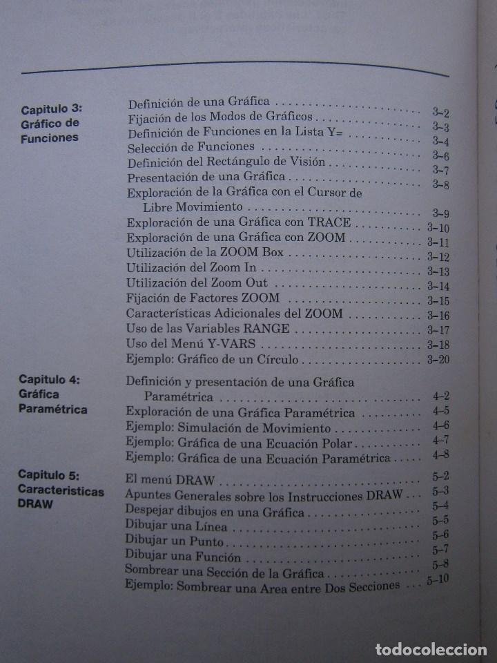 Libros de segunda mano: TEXAS INSTRUMENTS TI 81 LIBRO GUIA 1991 CALCULADORA EC - Foto 12