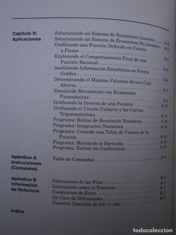 Libros de segunda mano: TEXAS INSTRUMENTS TI 81 LIBRO GUIA 1991 CALCULADORA EC - Foto 14