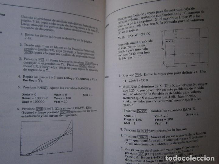 Libros de segunda mano: TEXAS INSTRUMENTS TI 81 LIBRO GUIA 1991 CALCULADORA EC - Foto 22