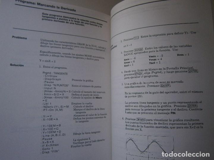 Libros de segunda mano: TEXAS INSTRUMENTS TI 81 LIBRO GUIA 1991 CALCULADORA EC - Foto 23