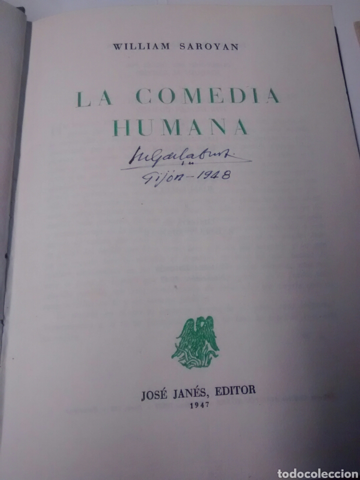 Libros de segunda mano: La comedia humana - William Saroyan - 1947 - Foto 4