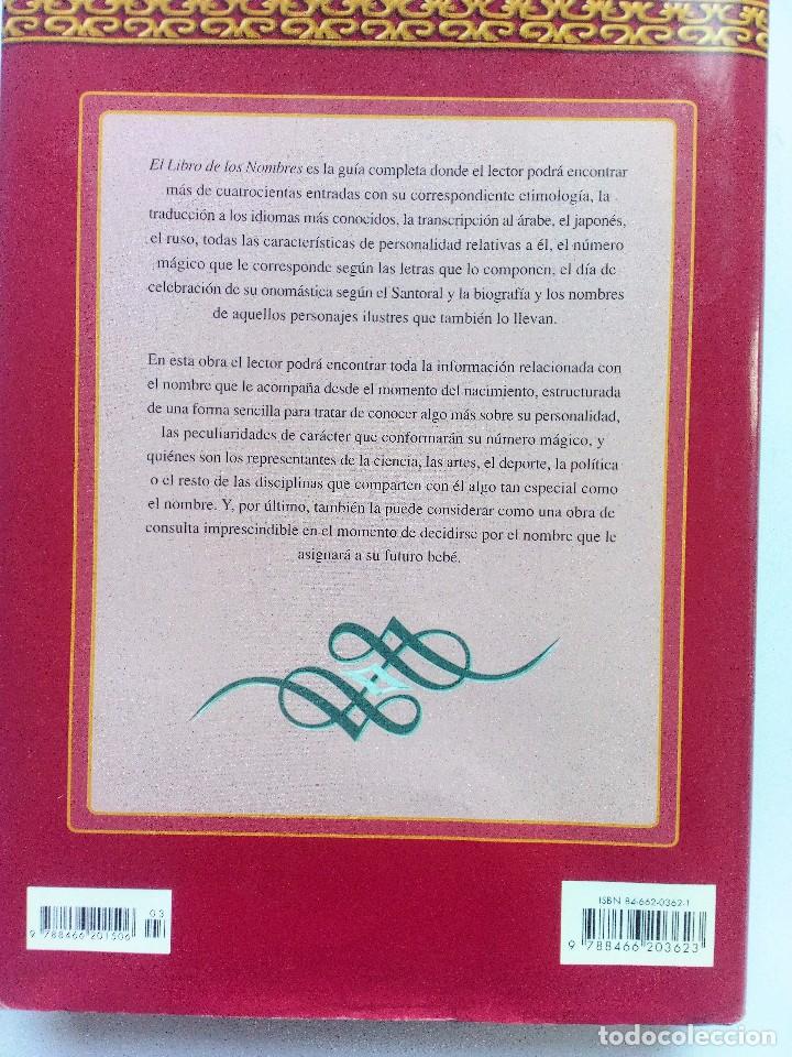 Libros de segunda mano: EL LIBRO DE LOS NOMBRES   LUIS TOM&Aacute;S MELGAR VALERO.  Libsa   ILUSTRADO - Foto 4