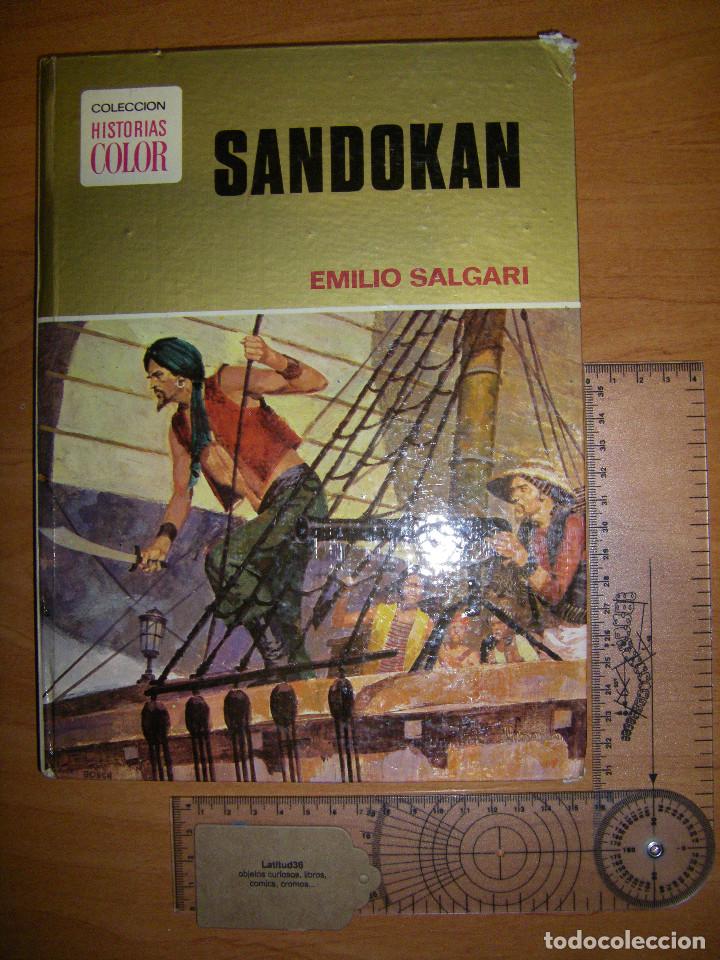 Libros de segunda mano: Colecci&oacute;n historias color. Sandokan. Emilio Salgari - Foto 1
