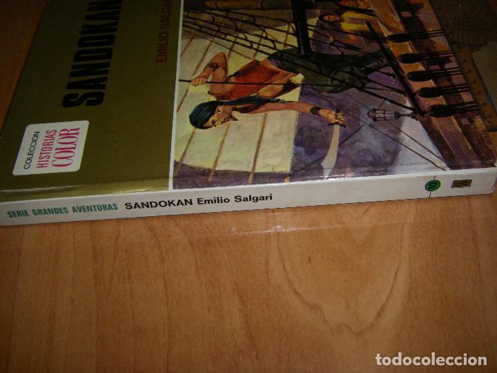 Libros de segunda mano: Colecci&oacute;n historias color. Sandokan. Emilio Salgari - Foto 4