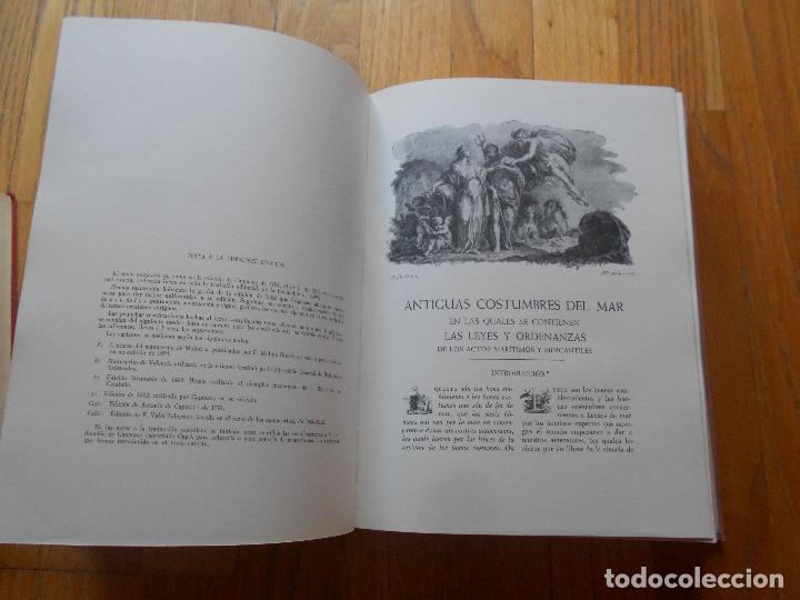 Libros de segunda mano: CONSULADO DEL MAR, Antonio de Capmany ,Facsimil - Foto 3